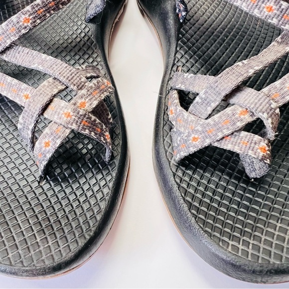 CHACO ZX/2 GRAY ORANGE TOE SPORTS SANDALS SIZE 9 EUC - Picture 3 of 11